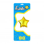 GLOBO ESTRELLA DORADO 5" X2(PQTX25)
