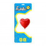 GLOBO CORAZON ROJO 5" X 2¨.(PQTX25)
