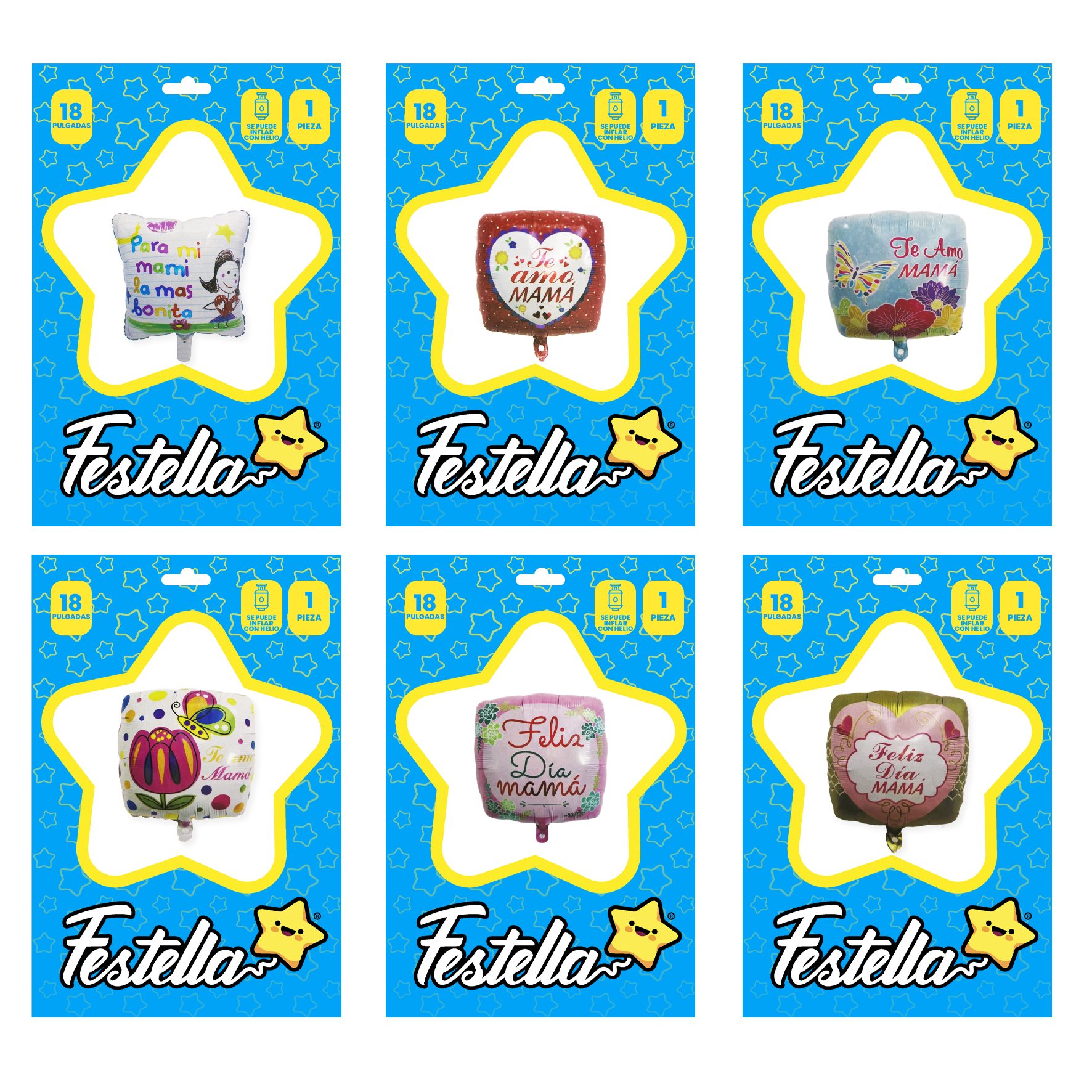 GLOBO FELIZ DIA MAMA 18"(PQTX25):