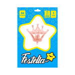 GLOBO CORONA PALO ROSA 24"(PQTX25)