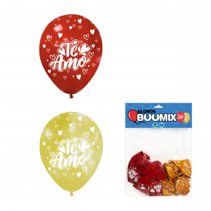 GLOBO DE LATEX TE AMO R12 X10 R-D (PQTX12)