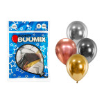 GLOBO DE LATEX ESPEJO SURTIDO R12X12 (PQTX12)´