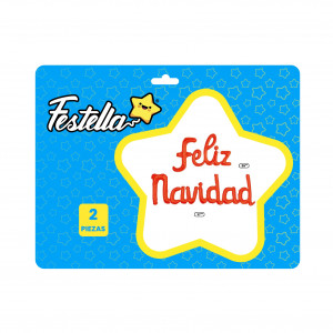 GLOBO FELIZ NAVIDAD CURSIVO ROJO(PQTX12)
