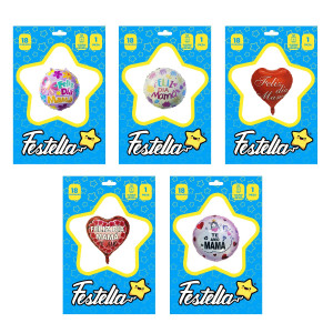 GLOBO SURTIDO MAMA 18" (PQTX25),