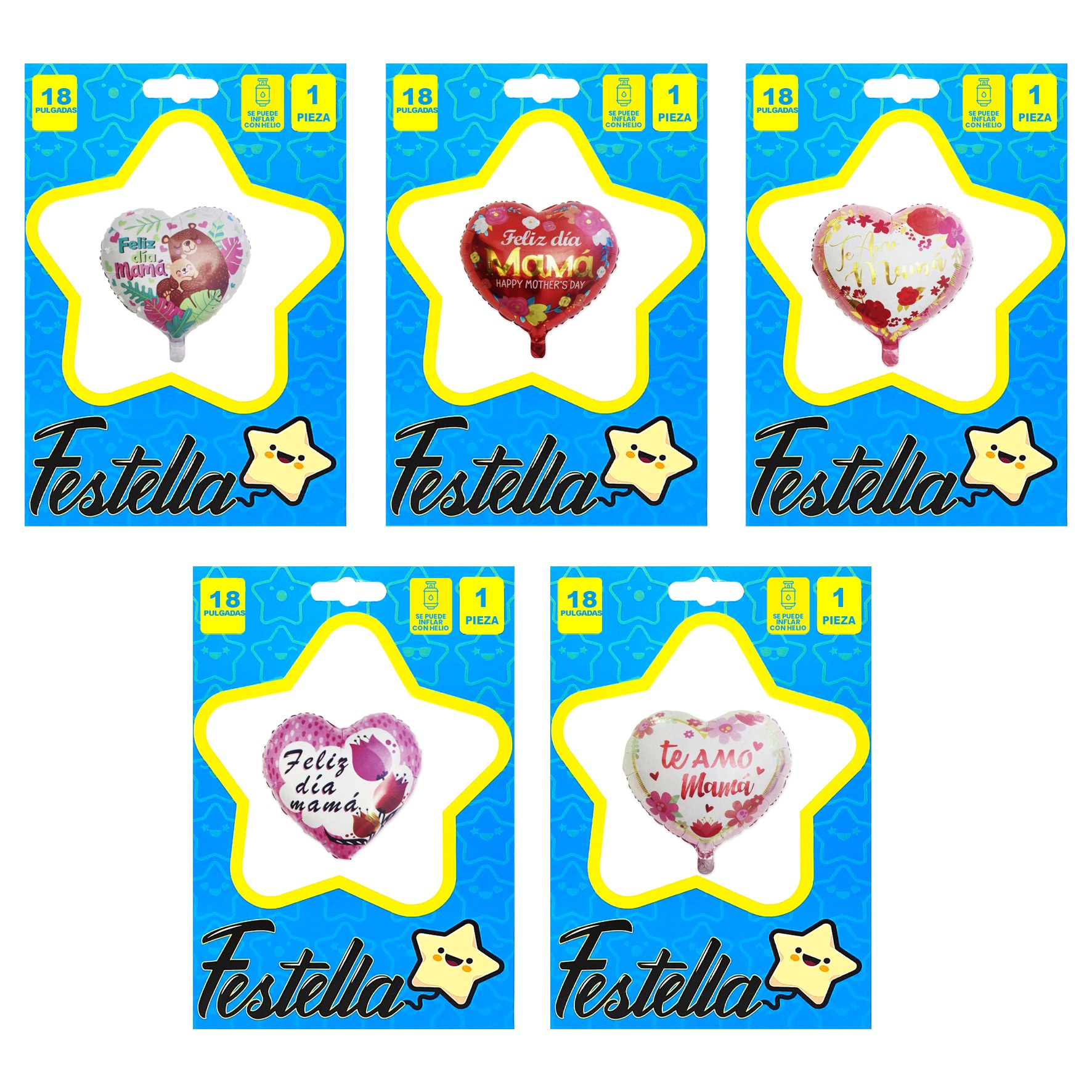 GLOBO FELIZ DIA MAMA 18" (PQTX12),