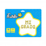 GLOBO MI GRADO 16"X7 DORADO(PQTX12)