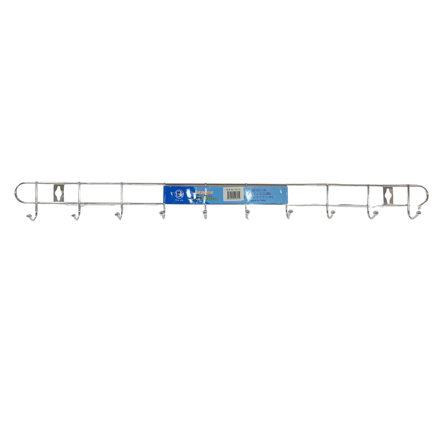 PERCHERO METALICO 10 PUESTOS 60CM (PQTX10)
