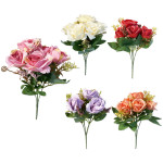 RAMO ROSAS ARTIFICIALES X5 30CM (CJX160)