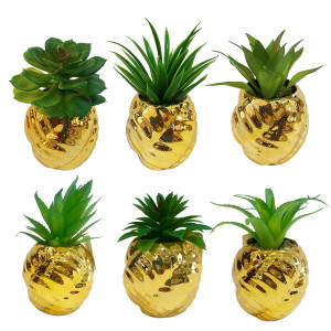 PLANTA ARTIFICIAL EN MATERA DORADA (CJX12)