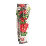 ROSAS CON VASO Y CORAZON EN ACETATO: