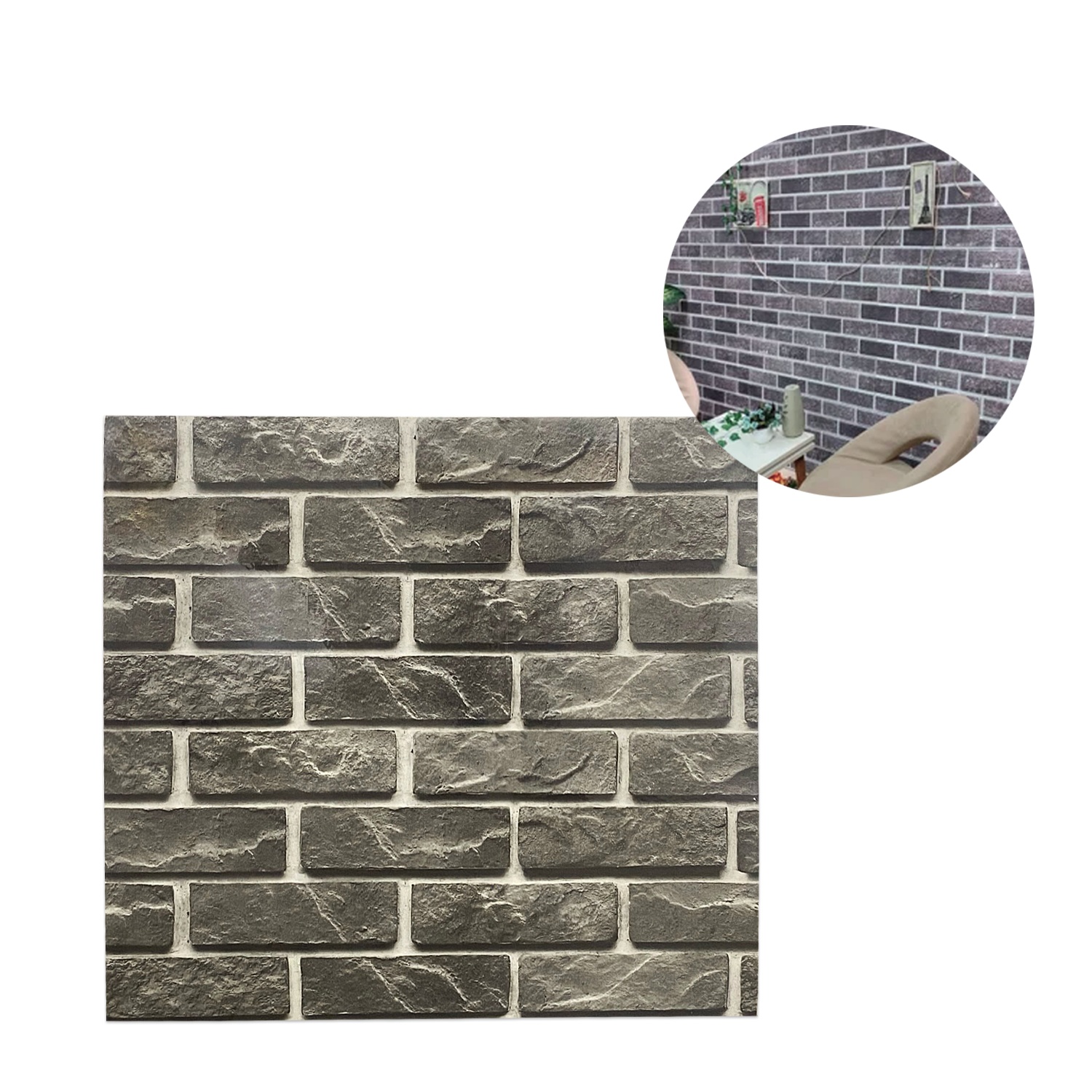 STICKER LADRILLO GRIS PARA PARED (PQTX10)