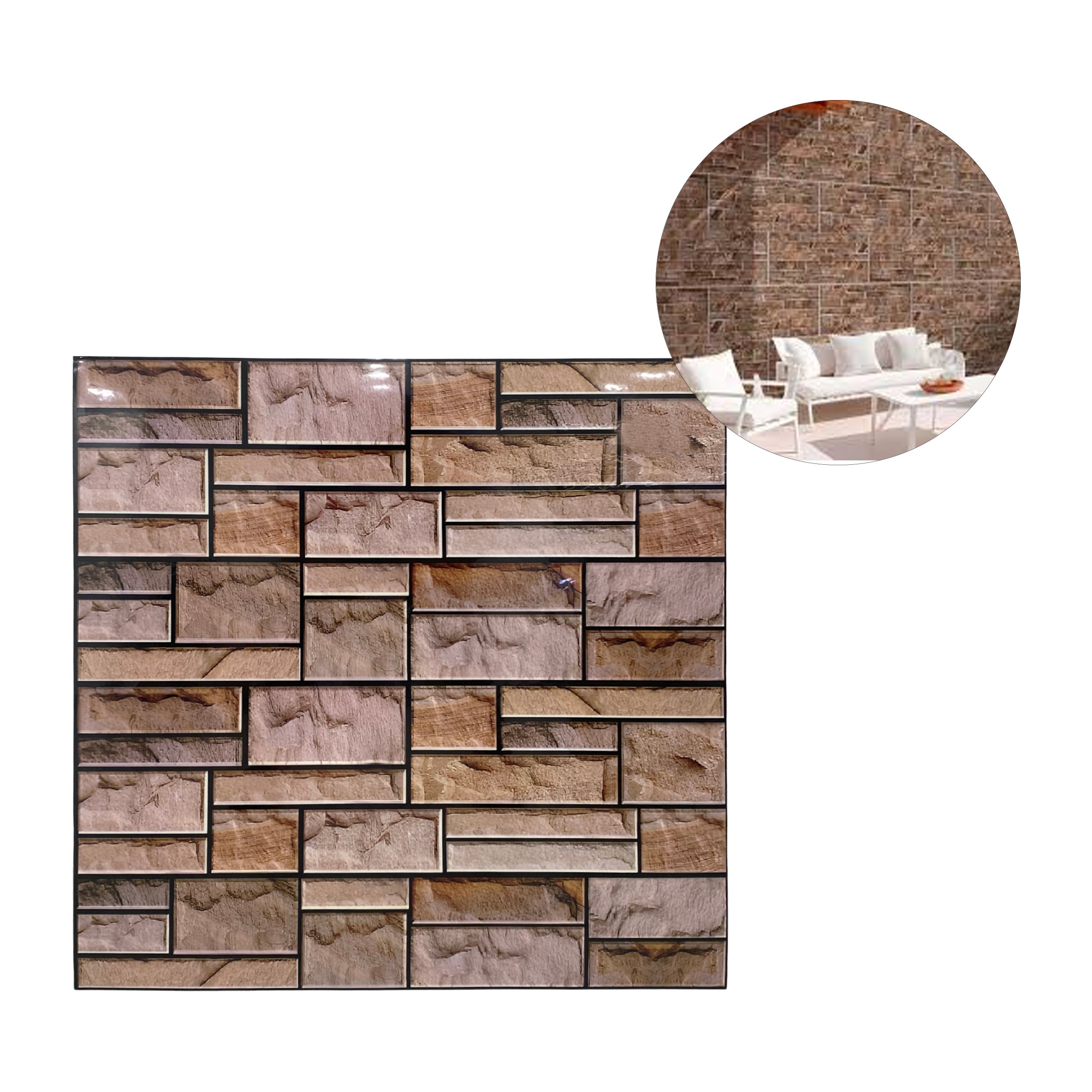 STICKER PARA PARED LADRILLO (PQTX10)