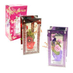 FLORES ARTIFICIALES CON TAZA EN VIDRIO DECORATIVO