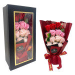 RAMO ROSAS ARTIFICIALES X18 EN CAJA