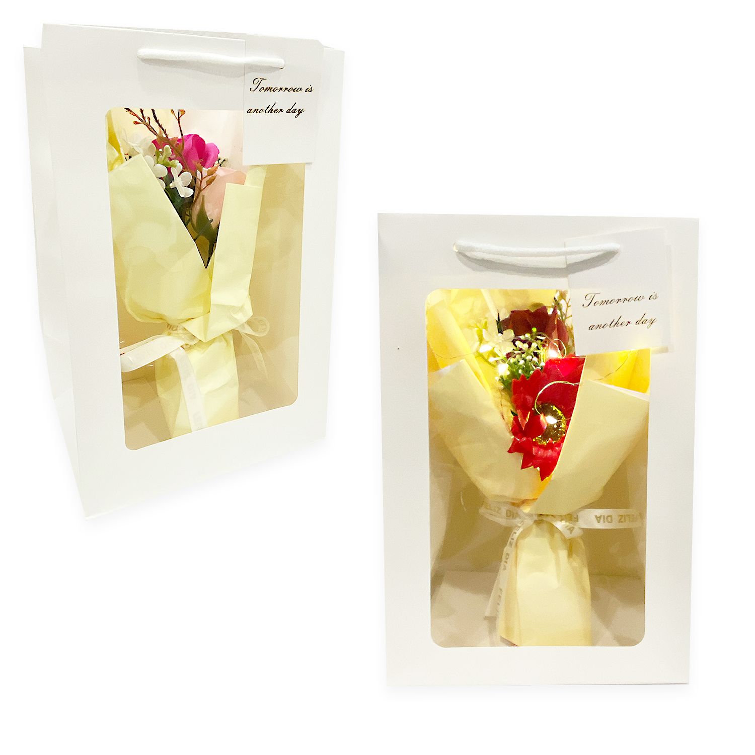 RAMO FLORES CON LUZ EN BOLSA DESARMADA (CJX5)