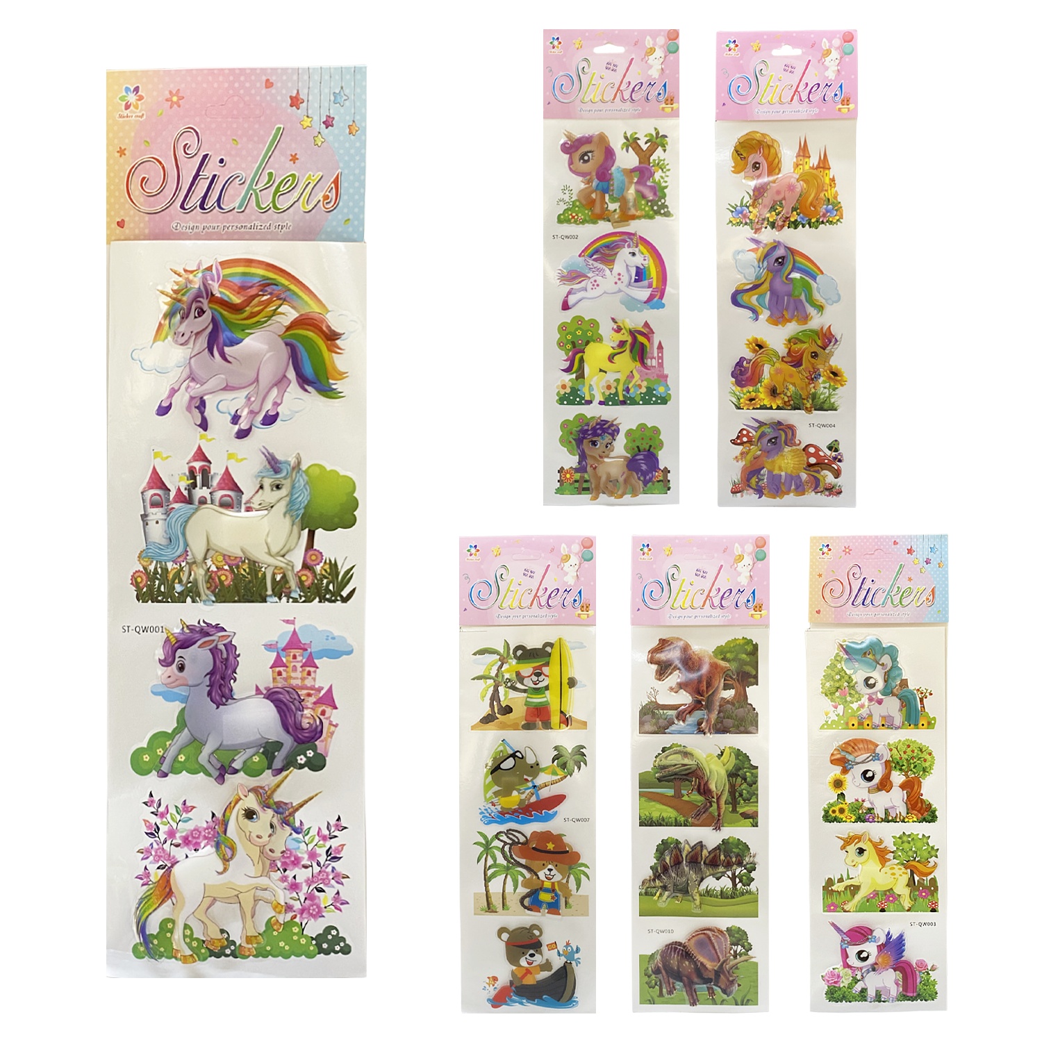 STICKER INFANTIL MOTIVOS X4 (PQTX10)