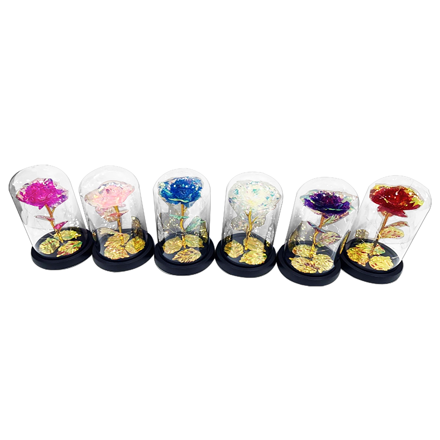 ROSA BRILLANTE ENCAPSULADA CON LUZ: