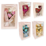 RAMO ROSAS CON PELUCHE EN BOLSA DESARMADA (CJX10)