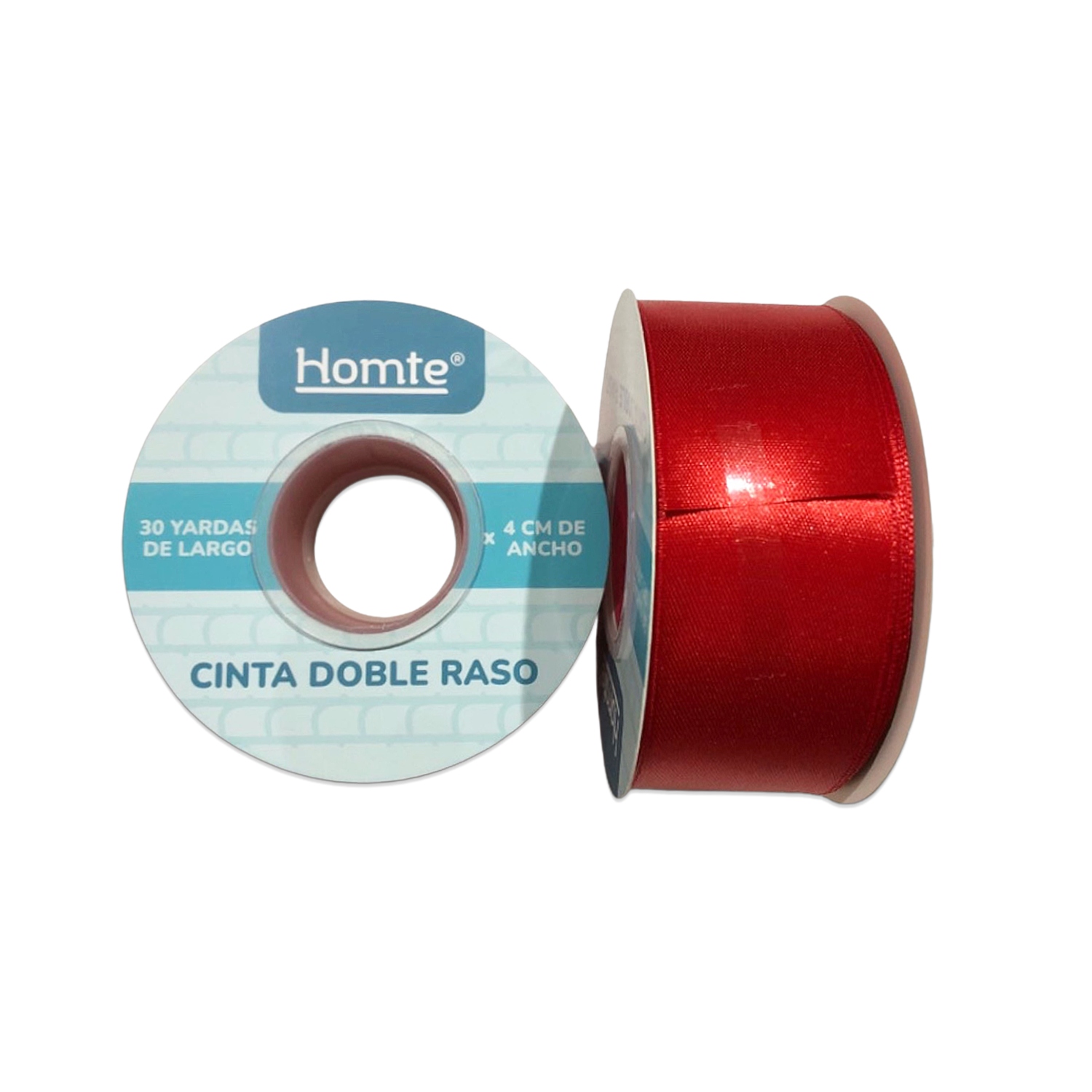 CINTA DOBLE RASO ROJA 30Y (PQTX5)