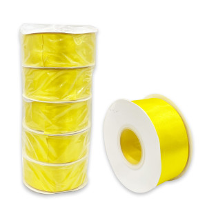 CINTA DOBLE RASO AMARILLA 30Y (PQTX5)