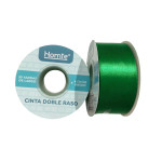CINTA DOBLE RASO VERDE OSCURO 30Y (PQTX5)
