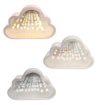 LAMPARA ESPEJO NUBE CON TULIPANES