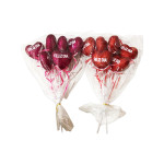 ADORNO CORAZON ESCARCHADO FELIZ DIA (PQTX6)