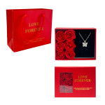 ROSAS ARTIFICIALES CON COLLAR EN CAJA