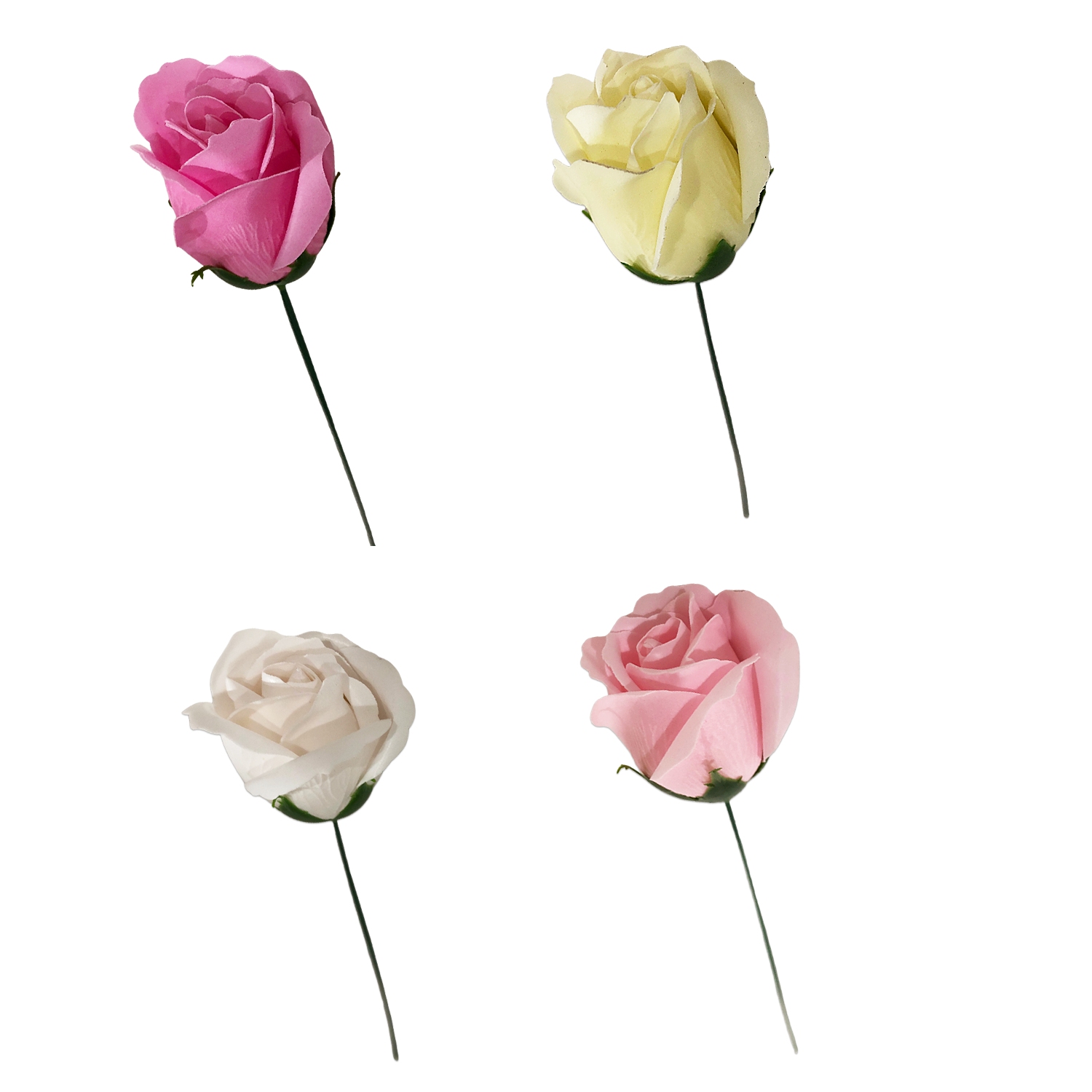 ROSA ARTIFICIAL SURTIDA 6CM (CJX50)