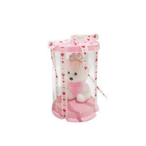 OSO CON CORAZON EN ACETATO (CJX40)