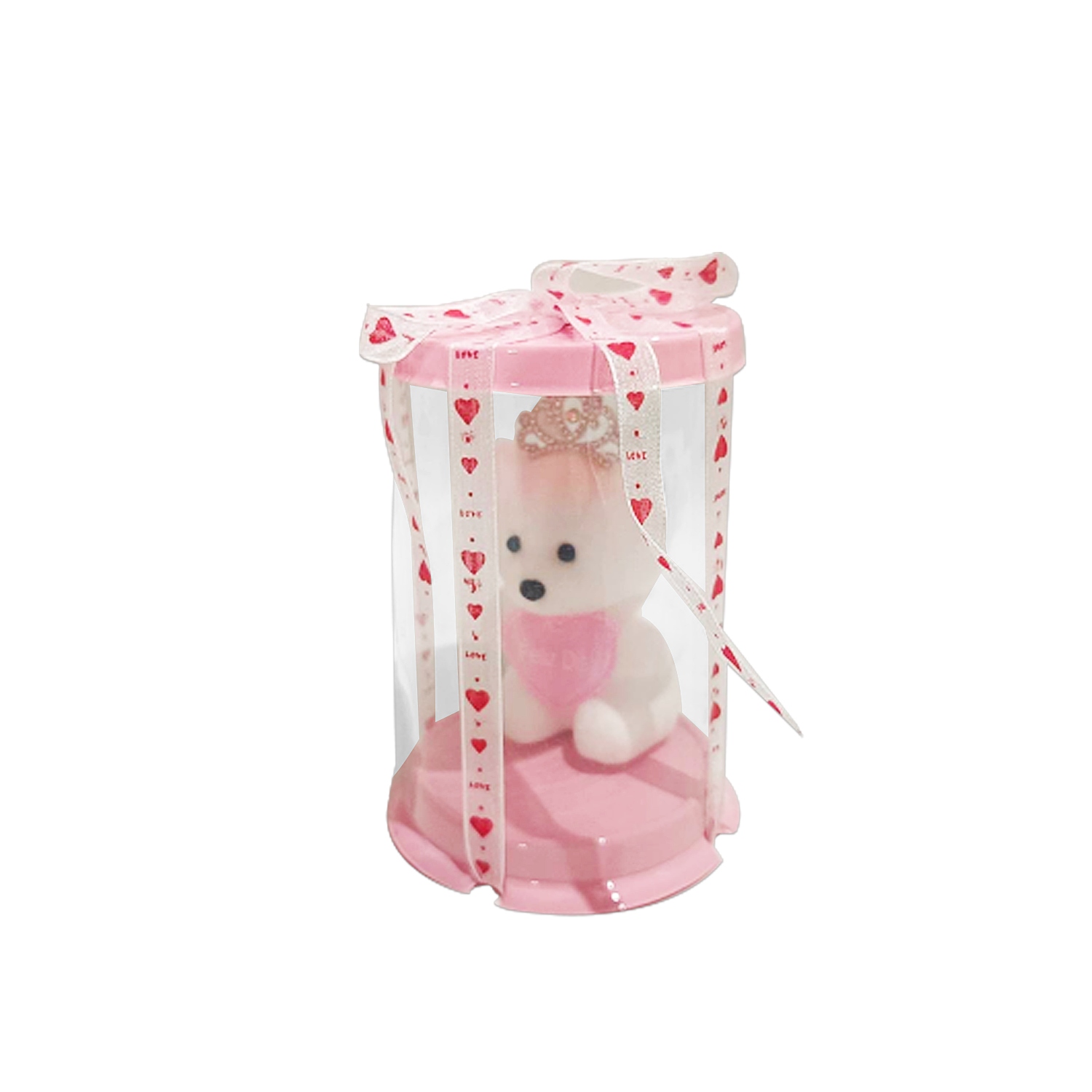 OSO CON CORAZON EN ACETATO (CJX40)