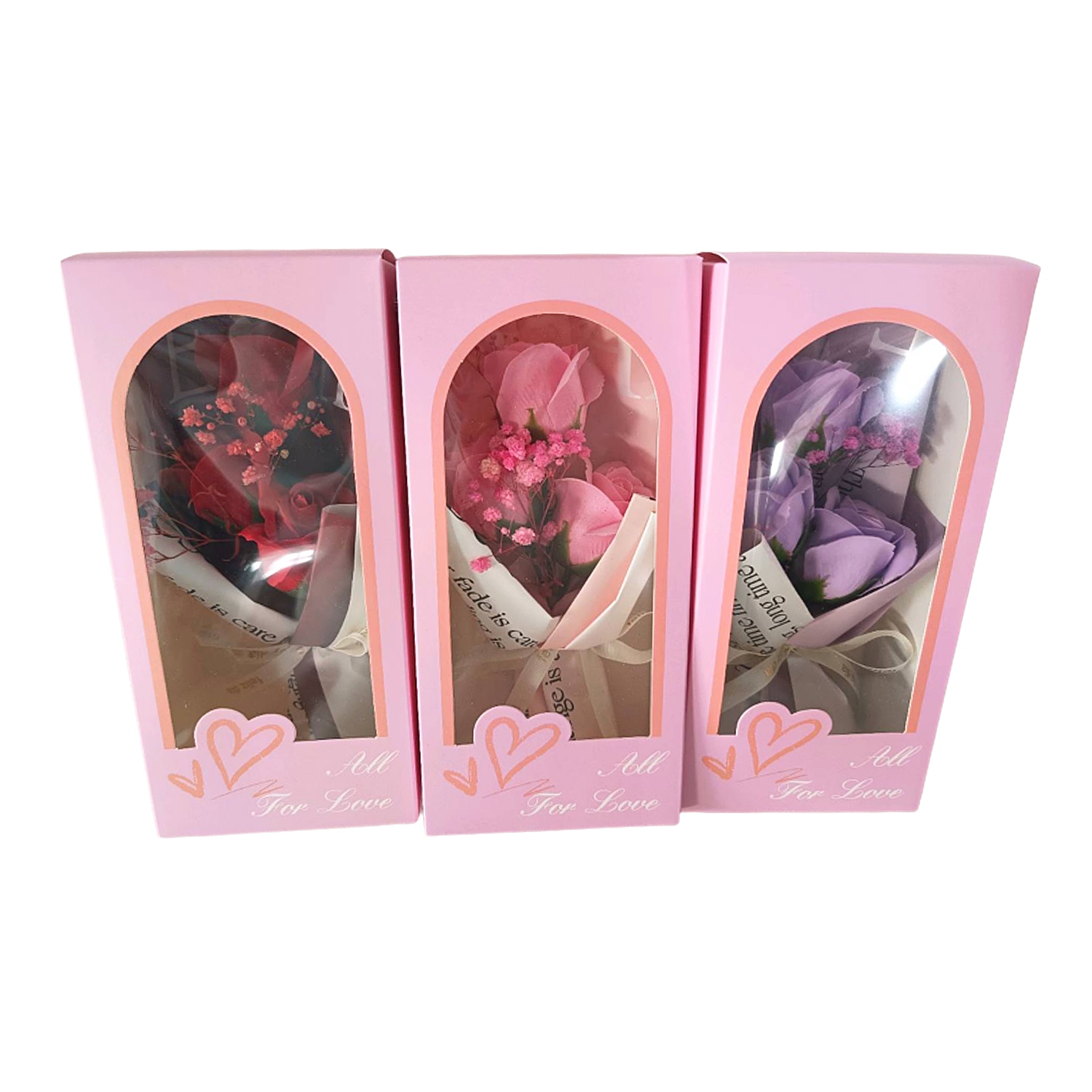 RAMO ROSAS ARTIFICIAL EN CAJA (CJX12)