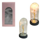 ROSA BRILLANTE CON LUZ ENCAPSULADA