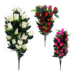 RAMO ROSAS ARTIFICIAL X36 66CM