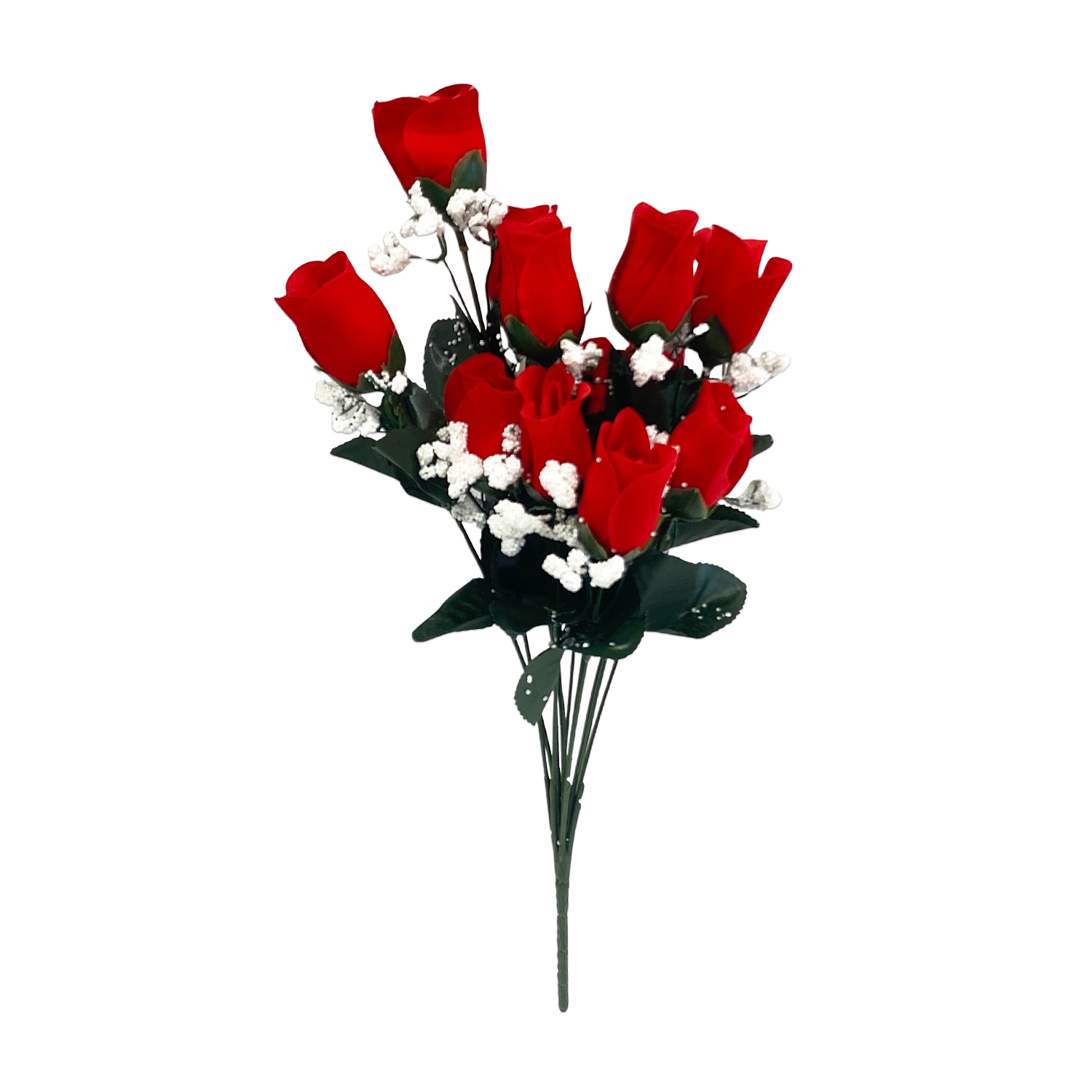 RAMO ROSAS ARTIFICIAL X12 40CM EN BOLSA,