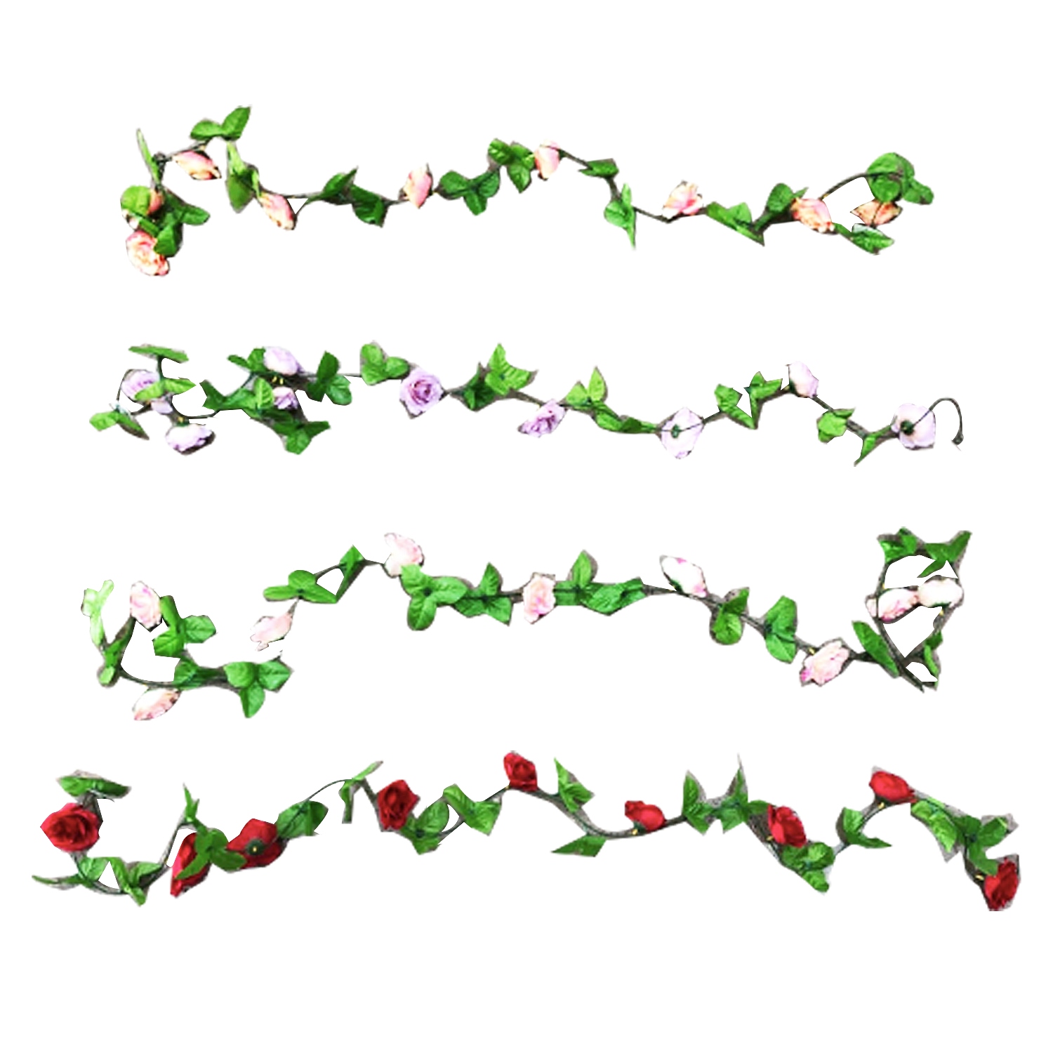 ENREDADERA DE ROSAS ARTIFICIALES 2M,