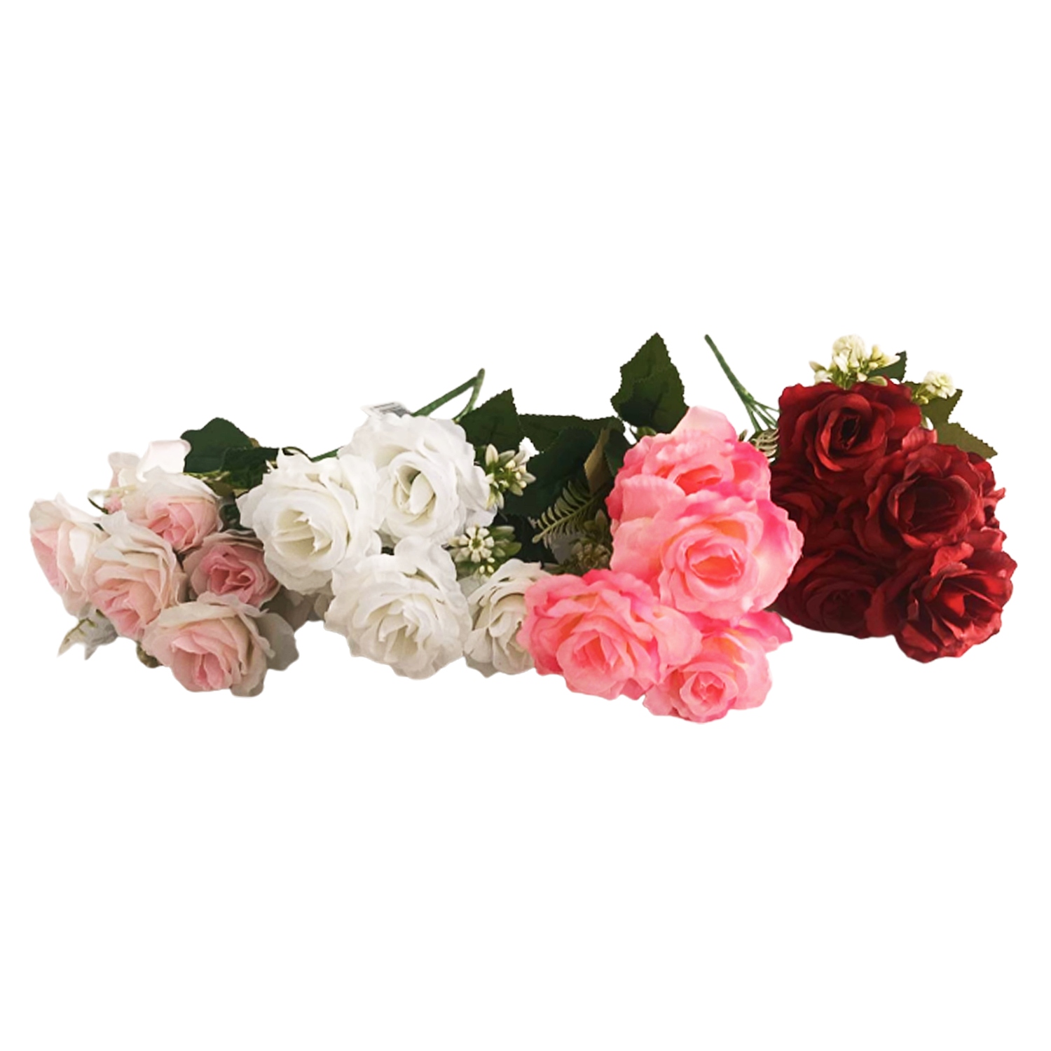 RAMO ROSAS ARTIFICIALES X6 30CM,