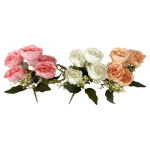 RAMO ROSAS ARTIFICIAL X5 31CM