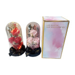 RAMO ROSAS ARTIFICIALES CON LUZ ENCAPSULADAS (PILAS)