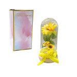 GIRASOL ARTIFICIAL CON LUZ ENCAPSULADO (PILAS)