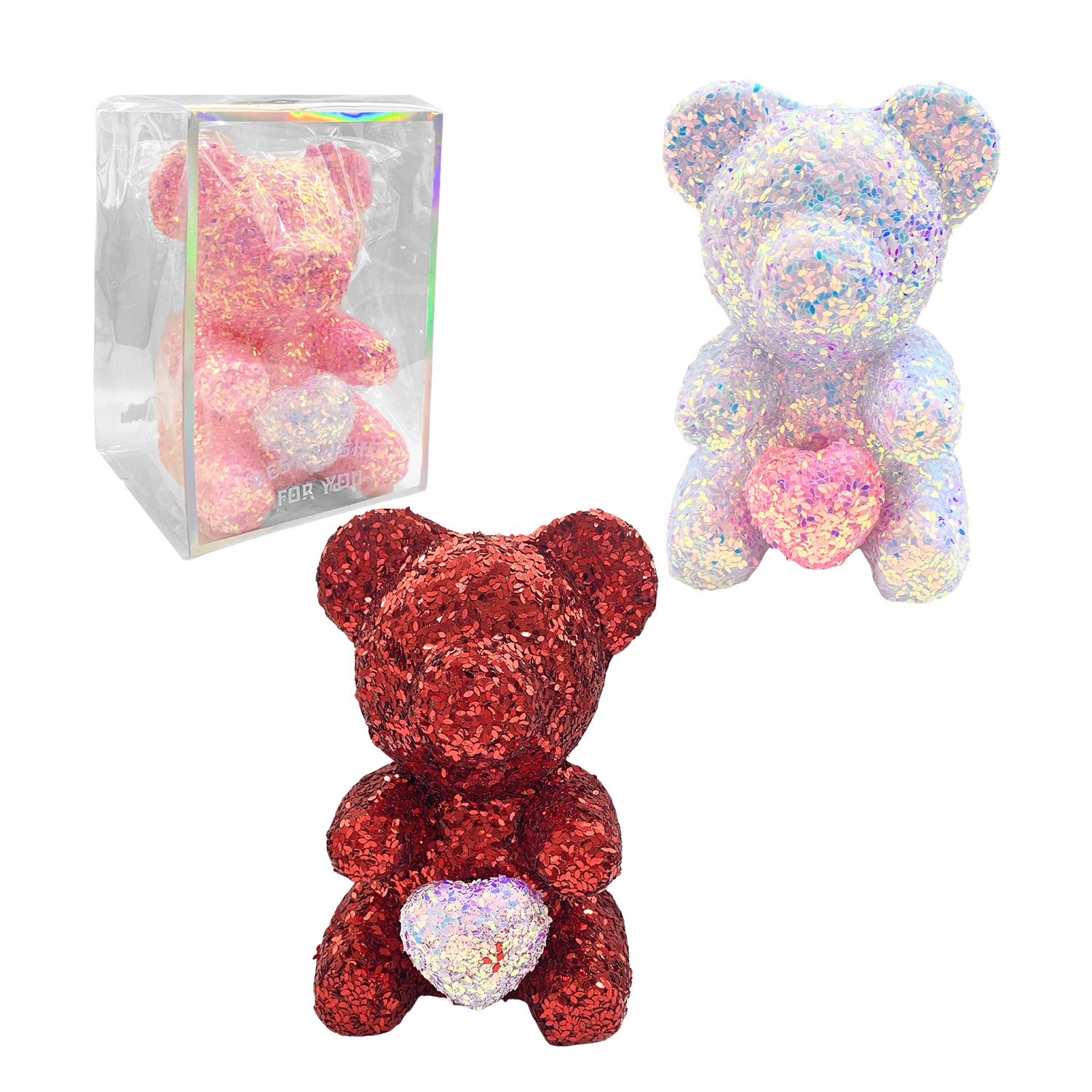 OSO BRILLANTE DECORATIVO EN ACETATO