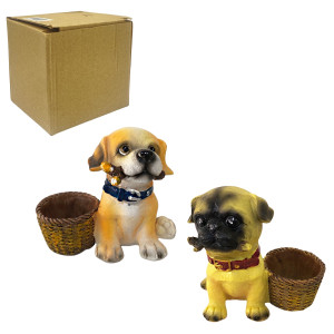 ADORNO PERRO CON CANASTA