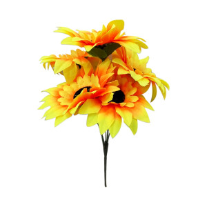 RAMO GIRASOLES ARTIFICIALES ECO X5 24CM