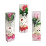 ROSA ARTIFICIAL CON OSO EN ACETATO