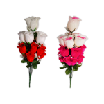RAMO ROSAS ARTIFICIALES SURTIDAS X18 54CM