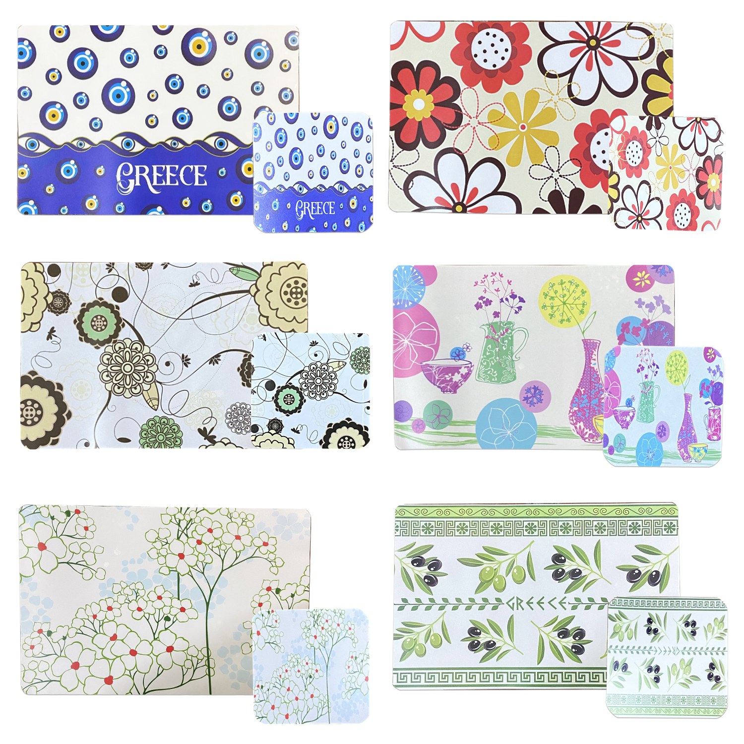 INDIVIDUAL PLASTICO SURTIDO X12