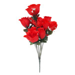 RAMO ROSAS ARTIFICIALES ROJAS X12 40CM