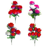 RAMO ROSAS ARTIFICIALES X8 44CM