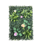 CESPED ARTIFICIAL CON FLORES Y PLANTAS 40*60CM