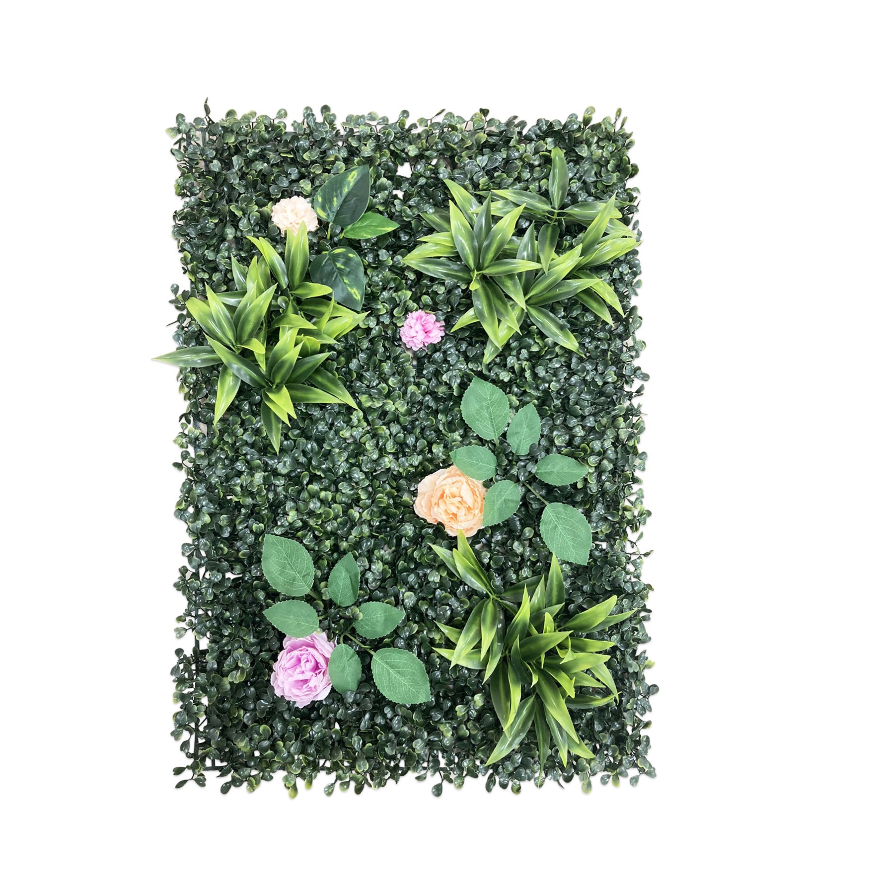CESPED ARTIFICIAL CON FLORES Y PLANTAS 40*60CM